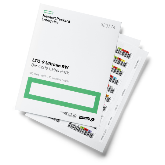 HPE LTO-9 Ultrium RW Bar Code Label Pack