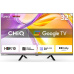 CHiQ L32M9E TV 32", HD, smart, Google TV, Dolby Audio, dbx-tv, HDR 10