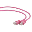 GEMBIRD kabel patchcord Cat5e UTP 3m, růžový