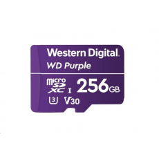 WD MicroSDXC karta 256GB Purple WDD256G1P0C Class 10 (R:100/W:60 MB/s)