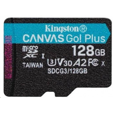 Kingston 128GB microSDXC Canvas Go Plus 170R A2 U3 V30 Single Pack bez ADP