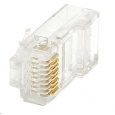 Konektor UTP RJ45 (8p8c), Cat6, 50µm, licna(lanko) - 100 ks