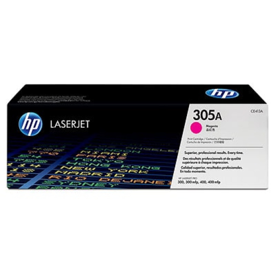 HP 305A Magenta LJ Toner Cart, CE413A (2,600 pages)