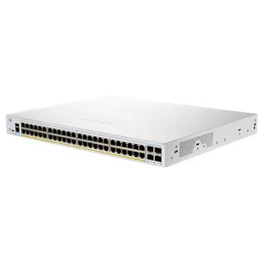 Cisco switch CBS350-48P-4X, 48xGbE RJ45, 4x10GbE SFP+, PoE+, 370W - REFRESH