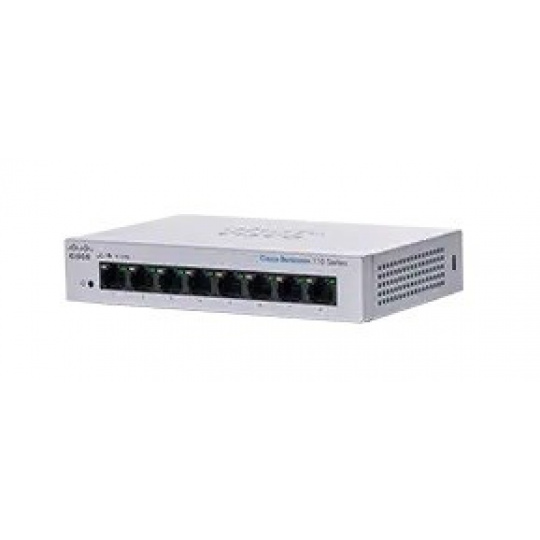 Cisco switch CBS110-8T-D, 8xGbE RJ45, fanless