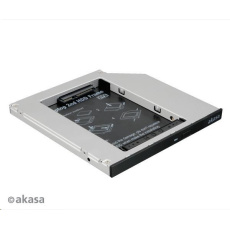 AKASA HDD box  N.Stor S9, 2.5" SATA HDD/SSD do pozice pro optickou mechaniku SATA (výška HDD do 9,5mm)