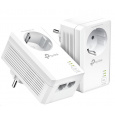 TP-Link TL-PA7027PKIT [Síťový adaptér Powerline AV1000 s průchozí zásuvkou a 2 gigabitovými porty]