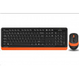 A4tech FG1010 FSTYLER set bezdr. klávesnice + myši, oranžová barva