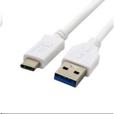 Kabel C-TECH USB 3.0 AM na Type-C kabel (AM/CM), 2m, bílý