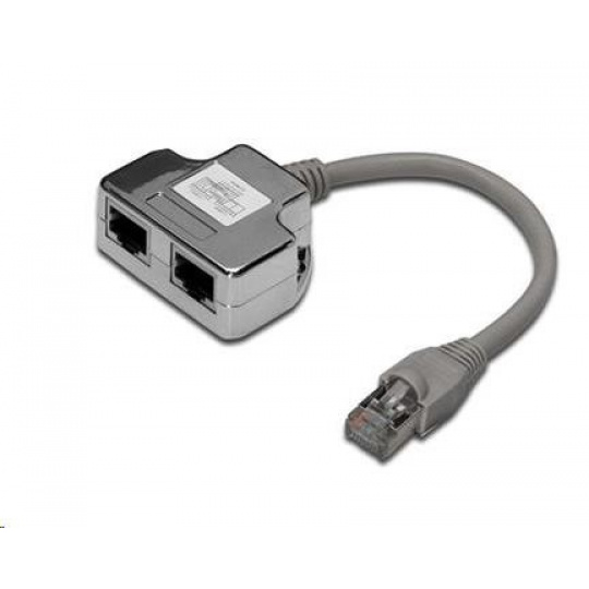 PREMIUMCORD RJ45 distributor (1 port ISDN + 1 port RJ45 10/100Base T)