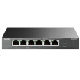 TP-Link switch TL-SF1006P, 6x 10/100Mb/s RJ45, Ports 1-4 PoE+ 67W, fanless