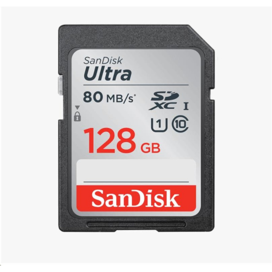 SanDisk SDXC karta 128GB Ultra (100MB/s Class 10 UHS-I)