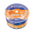 VERBATIM DVD-R (50-Pack) 16x WRAP 4.7GB MATT