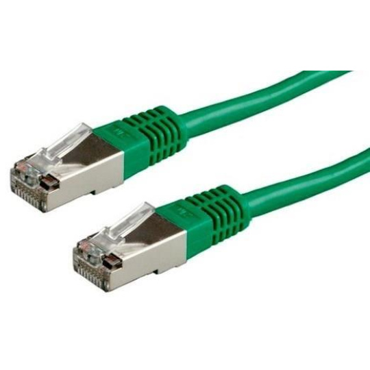 XtendLan patch kabel Cat5E, FTP - 0,5m, zelený (prodej po 10 ks)