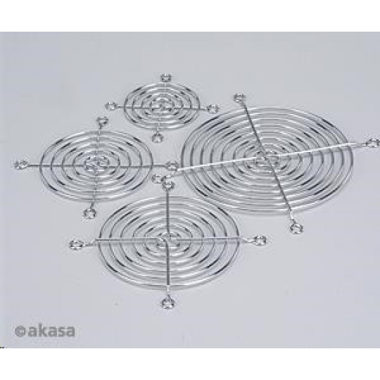 AKASA ochranná mřížka MG-06, pro ventilátory 60mm, chromovaná