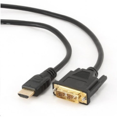 GEMBIRD Kabel CABLEXPERT HDMI-DVI  0,5m, 1.3, M/M stíněný, zlacené kontakty