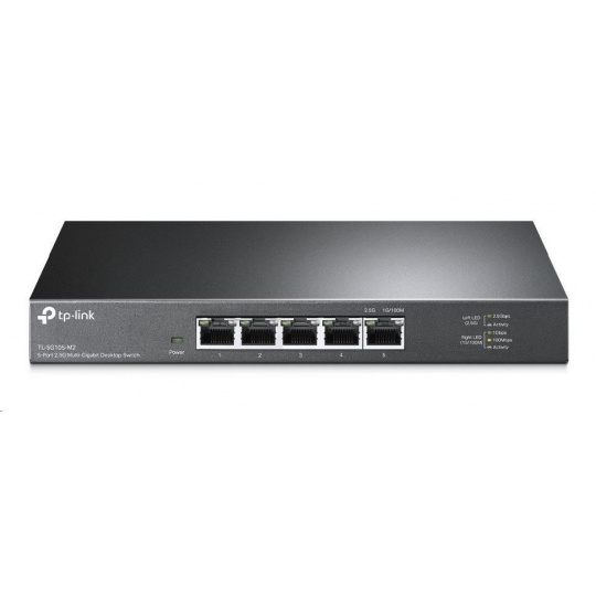 TP-Link switch TL-SG105-M2, 5x 2.5GbE, fanless