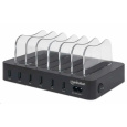 Manhattan USB nabíjecí stanice, 6-Port USB Charging Station, USB-A, černá