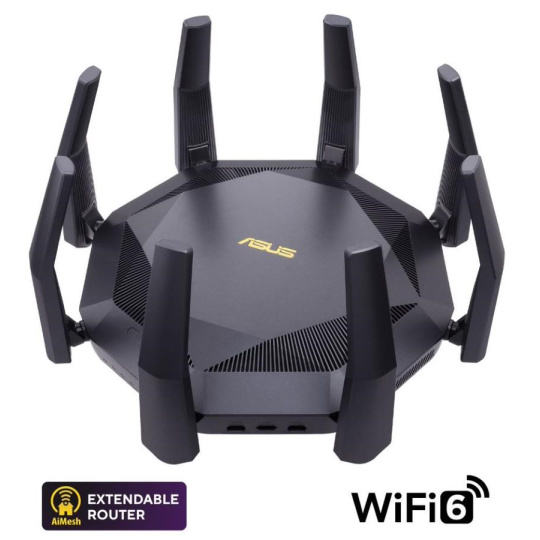 ASUS RT-AX89X Wireless AX6000 Wifi 6 Router, 1x 10Gb, 8x gigabit, 1x SFP+, 2x USB3.1