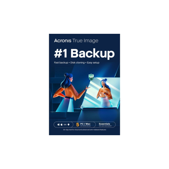 Acronis Cyber Protect Home Office Essentials Subscription 5 Computers - 1 year subscription ESD