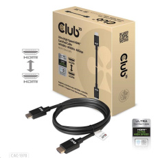 Club3D Adaptér HDMI 2.1 Ultra High Speed 4K120Hz, 8K60Hz, 48Gbps (M/M 1.5 m/4.92 ft)