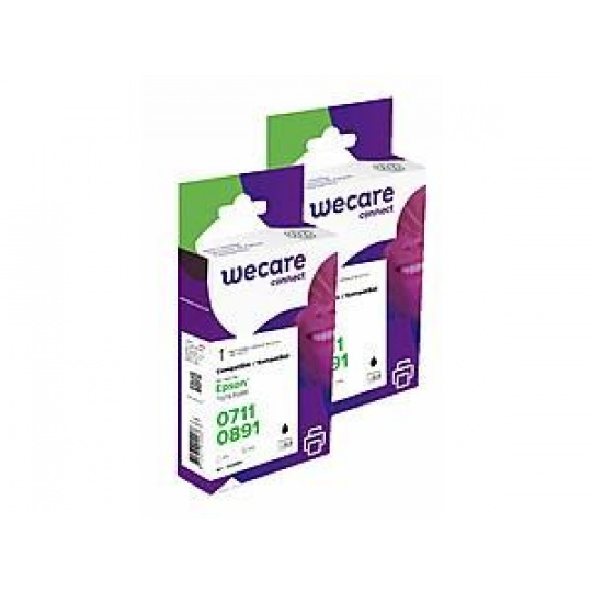 WECARE Armor cartridge pro EPSON Stylus D78/ DX4000 (T071140), sada černá, 2x9ml