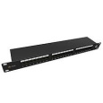 Solarix Patch panel Solarix 24 x RJ45 CAT5E STP 1U SX24-5E-STP-BK-N