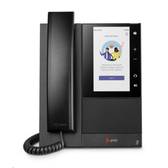 Poly CCX 505 firemní multimediální telefon, Microsoft Teams, PoE