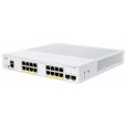 Cisco switch CBS250-16P-2G, 16xGbE RJ45, 2xSFP, fanless, PoE+, 120W