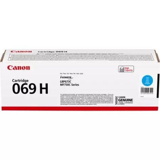 Canon TONER CRG 069C H azurová pro LBP673Cdw, MF752Cdw a MF754Cdw (5 500 str.)