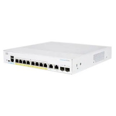 Cisco switch CBS350-8P-E-2G-UK, 8xGbE RJ45, 2xGbE RJ45/SFP, fanless, PoE+, 67W - REFRESH