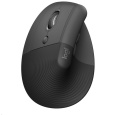 Logitech Lift Left Vertical Ergonomic Mouse, graphite/ black