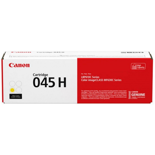 Canon TONER  CRG-045H Y žlutá pro i-SENSYS LBP611Cn, LBP613Cdw, MF631Cn, MF633Cdw, MF635Cx (2200 str.)