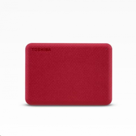 TOSHIBA HDD CANVIO ADVANCE (NEW) 4TB, 2,5", USB 3.2 Gen 1, červená / red