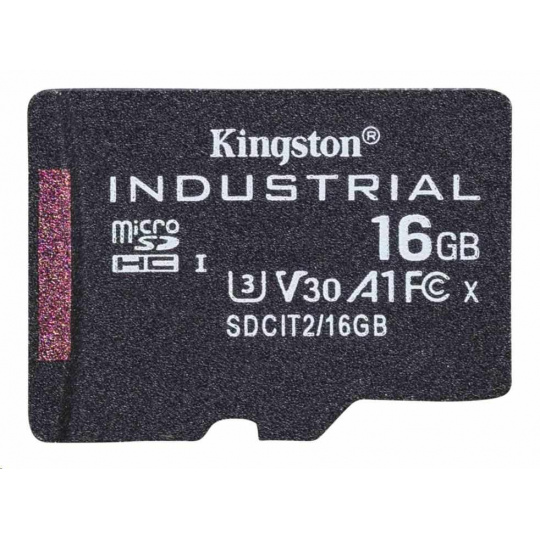 Kingston 16GB microSDHC Industrial C10 A1 pSLC Card Single Pack