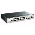 D-Link DGS-1510-20 20-Port Gigabit Stackable SmartPro Switch, 16x gigabit RJ45, 2x 10G SFP+ port, 2x SFP port