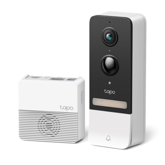 TP-Link Tapo D230S1 Chytrý video zvonek Tapo T230S1 1xTapo D230, 1xTapo H200 (5MP, 2K, WiFi, IR 8m, 1xGbE, microSD)