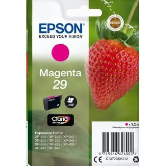 EPSON ink bar Singlepack "Jahoda" Magenta 29 Claria Home Ink