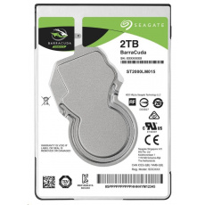 SEAGATE HDD BARRACUDA 2.5" 2TB, SATAIII/600 5400RPM, 128MB cache, 7mm