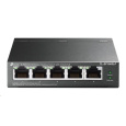 TP-Link switch TL-SF1005LP, 5x 10/100Mb/s RJ45, Ports 1-4 PoE 41W, fanless