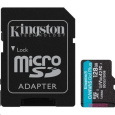 Kingston 128GB microSDXC Canvas Go Plus 170R A2 U3 V30 Card + ADP