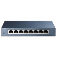 TP-Link switch TL-SG108, 8xGbE RJ45, fanless