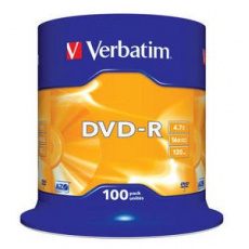 VERBATIM DVD-R(100-Pack)Spindle/General Retail/16x/4.7GB